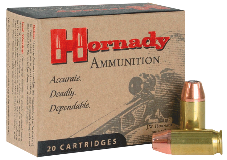 Hornady Custom .45 ACP 200 Grain EXtreme Terminal Performance Brass Cased  -  Pistol Ammo  -  20RD Box - 9112