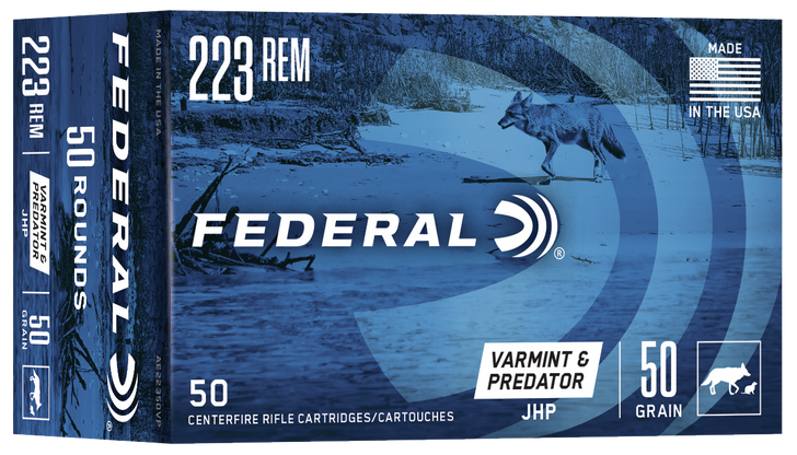 Federal American Eagle .223 50 Grain - JHP  -  Rifle Ammo - 50RD Box - AE22350VP