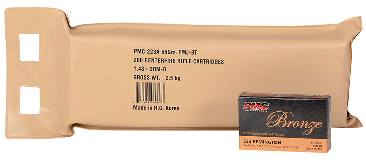 PMC .223 Rem 55 Gr - FMJBT - 200RD Battle Pack