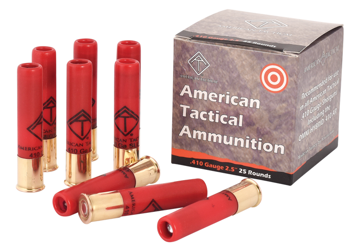 American Tactical Imports Shotshell - 410 Gauge - 2.50in - Slug Shotgun Ammo - 25RD Box - ATIAC410R-25RD