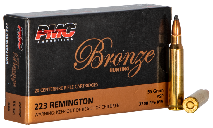 PMC  .223 Remington - 55 Grain - Soft Point - Brass Case - 20RD Box - 223SP