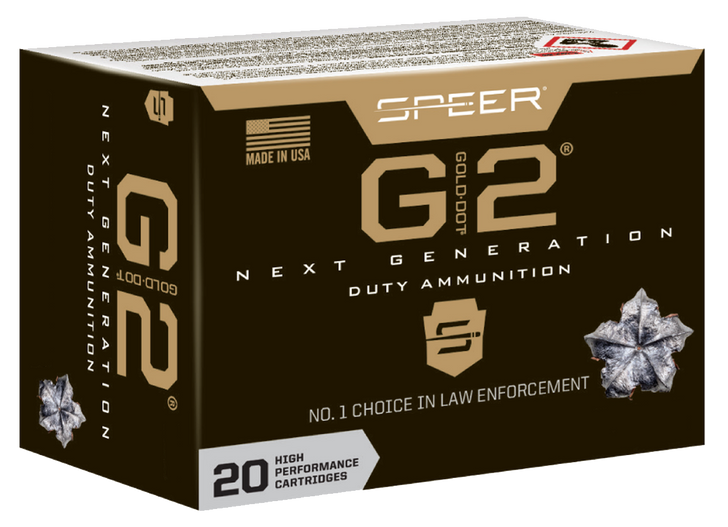 Speer Gold Dot .45 ACP +P 230 Grain Gold Dot G2  -  Pistol Ammo  -  20RD Box - 24256