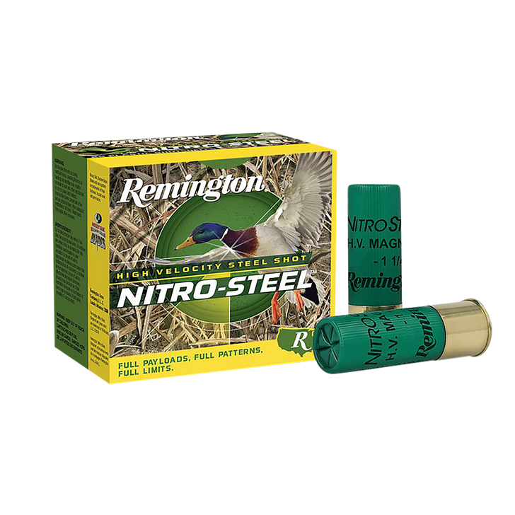 Remington Nitro-Steel High Velocity 12 Gauge 1 3/8oz 3in 1300FPS #BB - Shotgun Ammo - 25RD Box - 20864