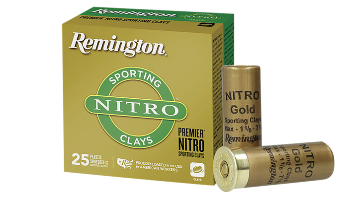 Remington Premier Nitro Sporting Clays 12 Gauge 1 1/8oz 2.75in 1300FPS #8 - Shotgun Ammo - 25RD Box - 20266