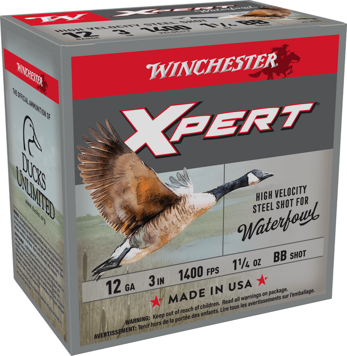 Winchester Super-X Shotshell 12 Gauge 1 1/4 Oz 3in - Shotgun Ammo - 25RD Box - WEX123HBB