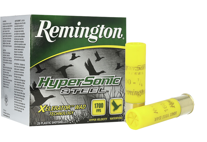 Remington Hypersonic Steel 20 Gauge 7/8oz 3in 1600FPS #2 - Shotgun Ammo - 25RD Box - 26823