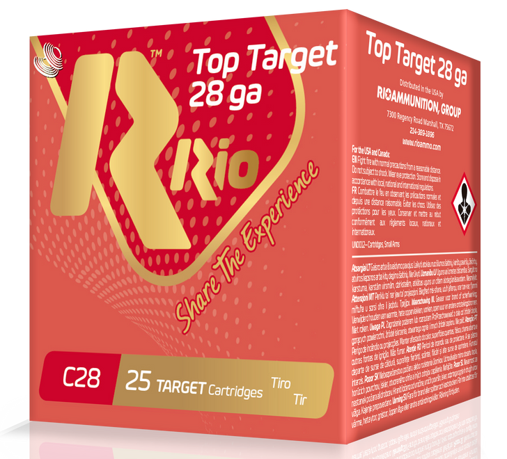 RIO  -  RC2875 Top Target 28 Gauge 2.75 3/4 Oz 7.5 Shot 25 Bx/ 10 Cs