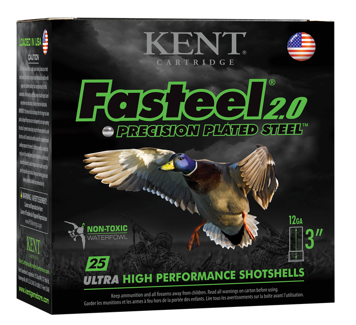 Kent Cartridge Fasteel 2.0 12 Gauge 1-3/8 Oz 3in 4 Shot Shotgun Ammo - 25RD Box - K123FS40-4