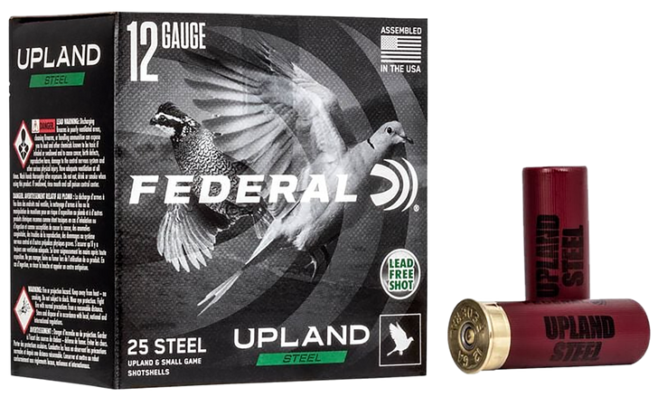 Federal Upland Steel 12 Gauge 1 1/8oz 2 3/4' Shotgun Ammo - 7.5 - 25RD Box - USH12 7.5