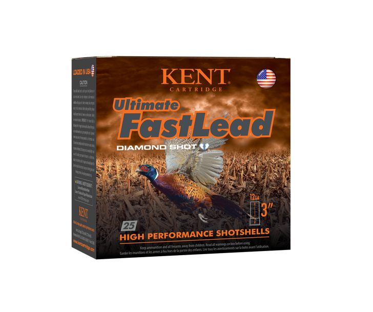 Kent Cartridge Ultimate Fast Lead 12 Gauge 1 3/4 Oz 3in 5 Shot Shotgun Ammo - 25RD Box - K123UFL50-5
