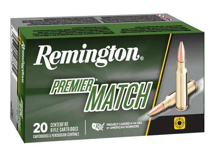 Remington Premier Match 6.5mm PRC 145 Grain Match Burner Open Tip Match Boat-Tail Brass Cased - Rifle Ammo - 20RD Box - 27673