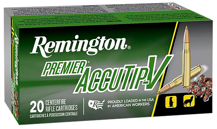Remington Premier Accutip .204 Ruger 40 Grain AccuTip-V Boat Tail - Rifle Ammo - 20RD Box - 29220