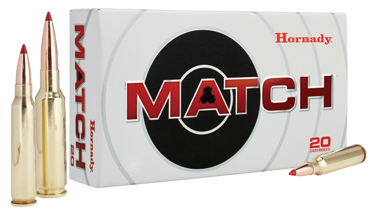 Hornady Match .223 Remington 73 Grain Extremely Low Drag Match Brass Cased - Rifle Ammo - 20RD Box - 80269