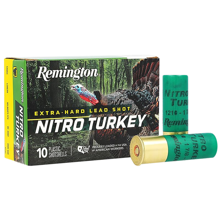 Remington Nitro Turkey Loads 12 Gauge 2oz 3.5in 1300FPS #5 - Shotgun Ammo - 10RD Box - 26708