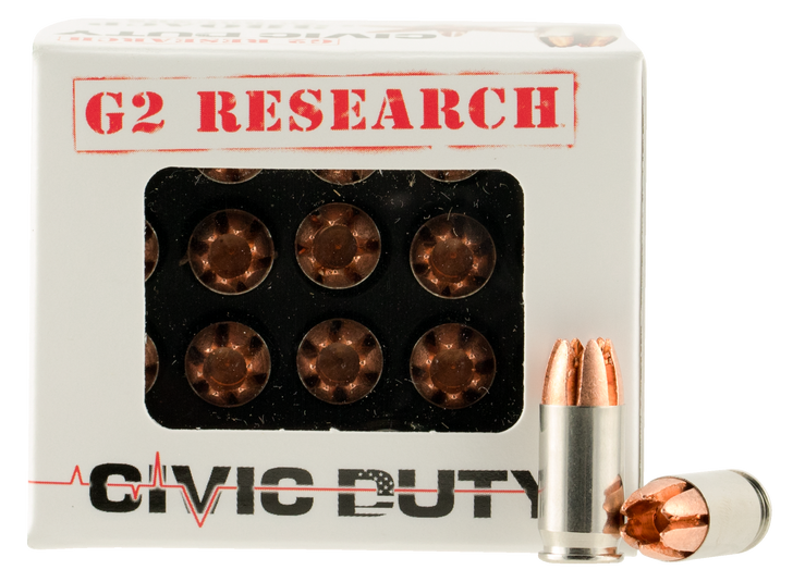 G2 Research - Civic Duty - 380 ACP 64 Gr Copper Expansion Projectile - 20RD Box