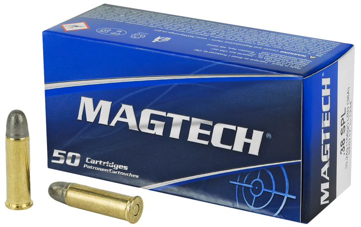 Magtech 38 Special 158 Grain LRN Brass Cased - Pistol Ammo  -  50RD Box - 38A