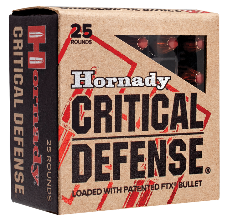 Hornady Critical Defense .38 Special 110 Grain Flex Tip EXpanding Brass Cased  -  Pistol Ammo  -  25RD Box - 90310