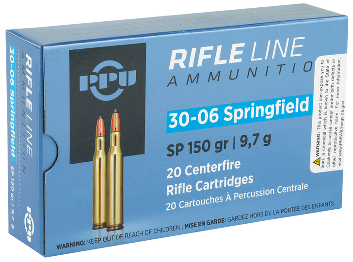 PPU PP30061  30-06 Springfield 150 Gr Soft Point SP - 20RD Box