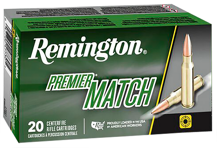 Remington Ammunition Premier, Rem 21485 Rm308w7   Matchking 168 Bthp       20/10