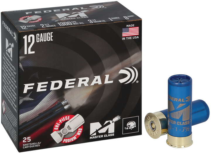 Federal Master Class, Fed Mc12hc18  Mstr Clss 12g 2 3/4"1oz        25/10