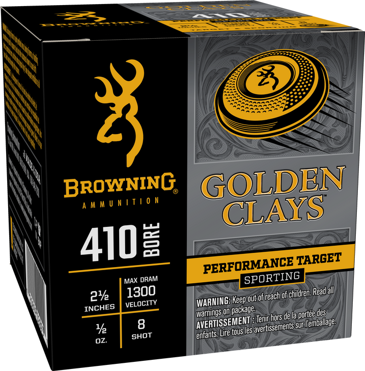 Browning Ammo Golden Clays, Brna Bgc418   Gldn Clays 410g 2.50 8   1/2   25/10
