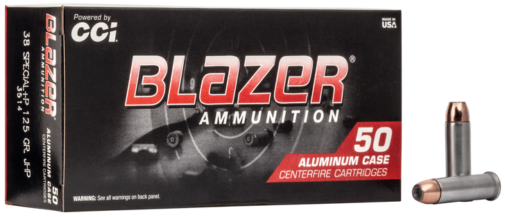 Cci Blazer, Cci 3514    Blazer S 38s+p    125 Jhp        50/20