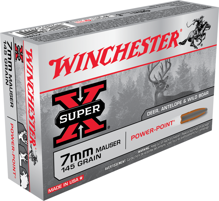 Winchester Ammo Super X, Win X7mm1           7mmmau  145 Pp           20/10