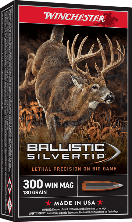 Winchester Ammo Ballistic Silvertip, Win Sbst300         300win  180 Blst         20/10