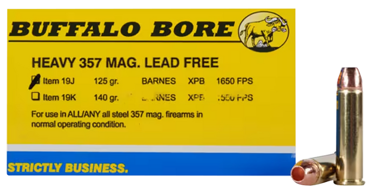 Buffalo Bore Ammunition Buffalo-barnes, Bba 19j/20    357mg       125 Xpb Ld Free    20/12