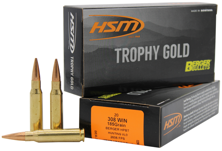 Hsm Trophy Gold, Hsm 308185vld    308     185 Hpbt Vld        20/25