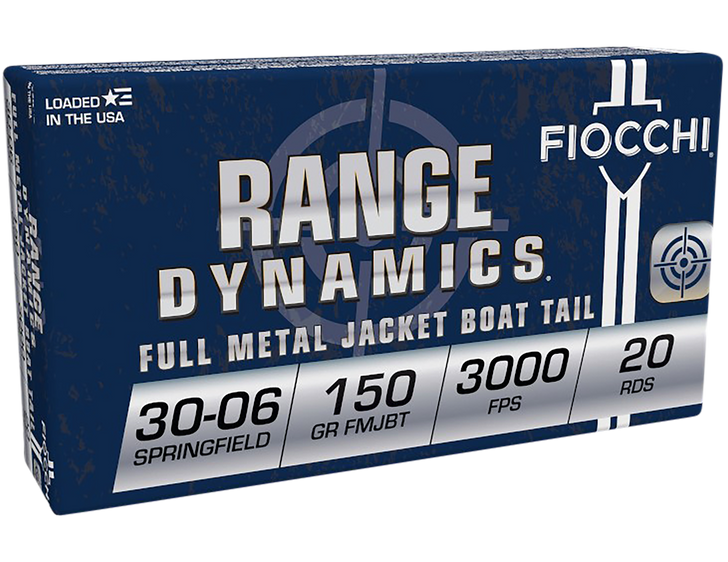 Fiocchi Rifle 30-06 150gr FMJ Boat Tail - 3006AFOA - 20rd