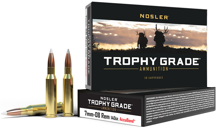 Nosler Rifle 7MM-08 140gr AccuBond - 60042 - 20rd