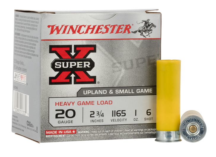 Winchester Ammo Super X, Win Xu20h6     Super-x     20 23/4 Hvygm 1oz 25/10