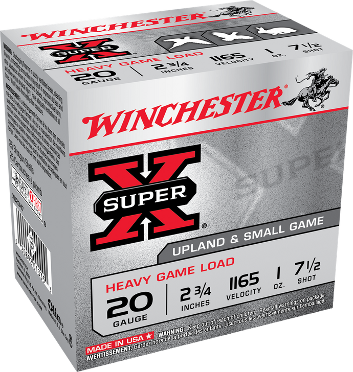 Winchester Ammo Super X, Win Xu20h7     Super-x     20 2.75 Hvygm 1oz 25/10
