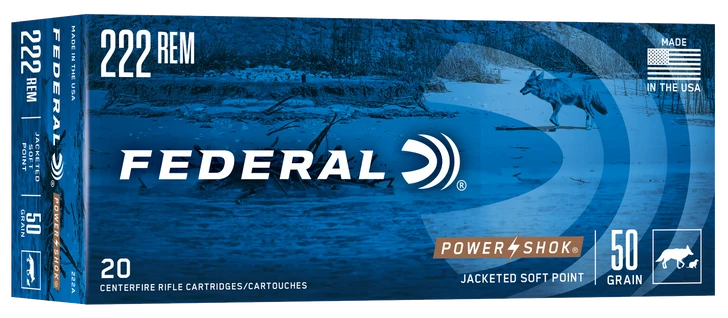 Federal Power-shok, Fed 222a           222      50 Sp            20/10