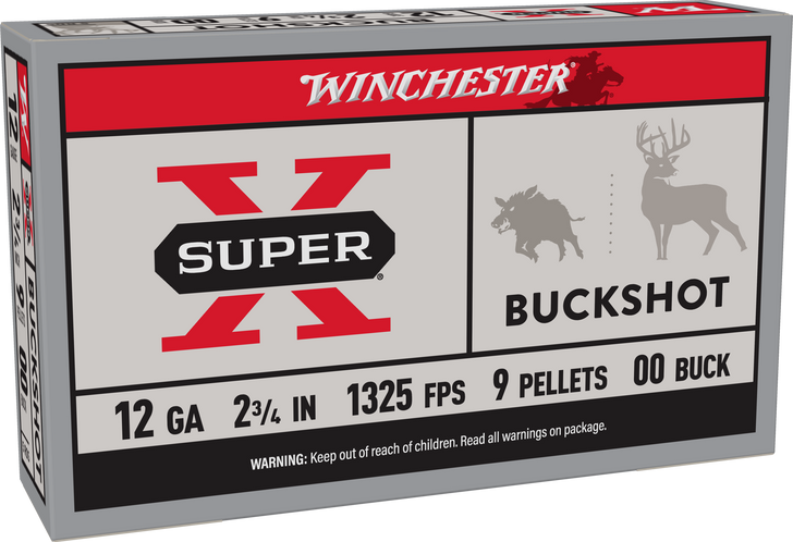 Winchester Ammo Super X, Win Xb1200    Sup-x        12 2.75 00 Buck    5/50