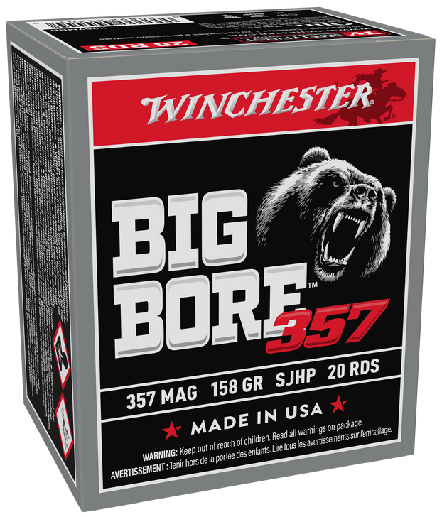 Winchester Ammo Big Bore, Win X357mbb         357mag  158 Sjhp Bigbore 20/10