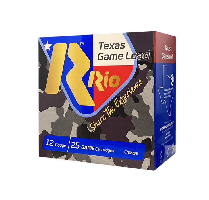 Rio Ammunition Texas Game Load, Rio Tg366tx    Txgame Load 12 2.75 6sht 11/4 25/10