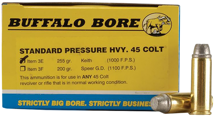 Buffalo Bore Ammunition Standard Pressure, Bba 3e/20     45c         255 Hcast Gc       20/12