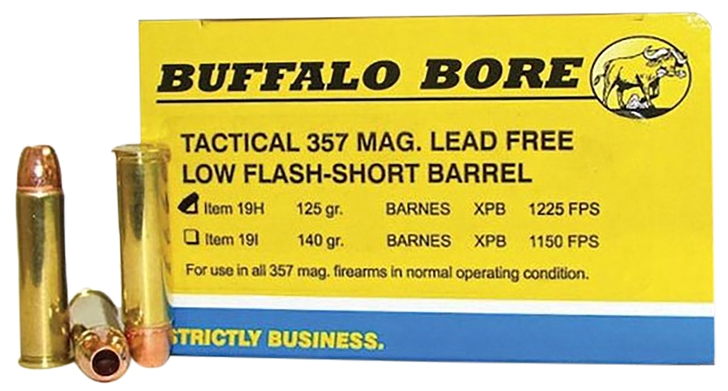 Buffalo Bore Ammunition Buffalo-barnes, Bba 19h/20    357mg       125 Xpb Lf/lr      20/12