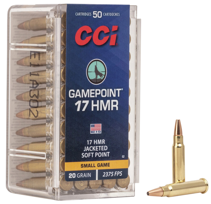 Cci Gamepoint, Cci 0052    17hmr              20 Gamepnt    50/40