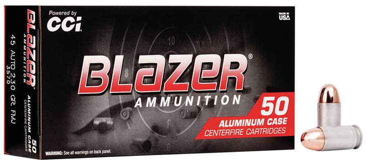 Cci Blazer, Cci 3570    Blazer S Alum 45a 230 Fmj        50/20