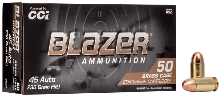 Cci Blazer Brass, Cci 5230    Blazer Brass 45a  230 Fmj        50/20