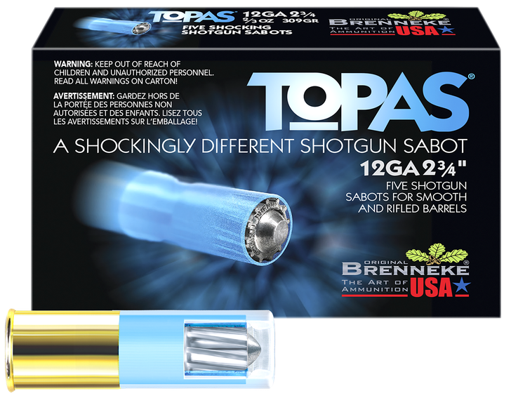 Brenneke Topas, Br Sl122top   Topas         12 2.75 Slug  2/3 5/50