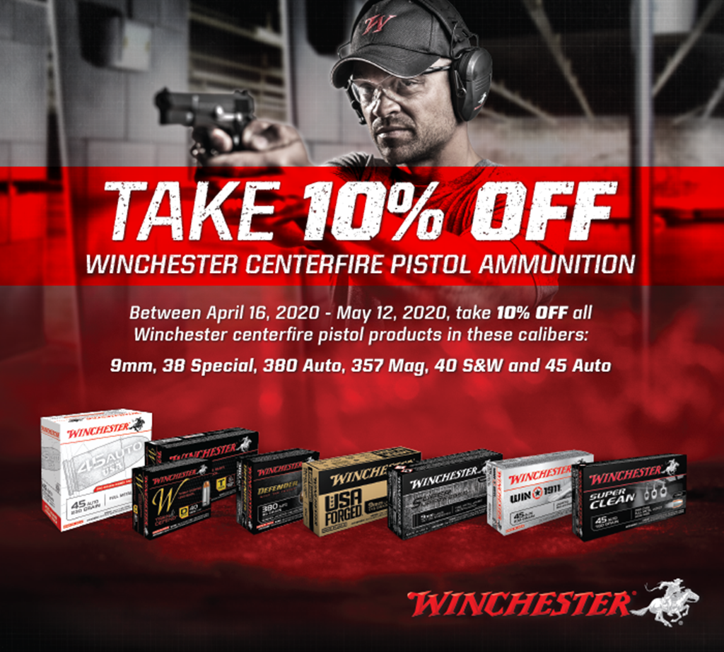 Winchester Centerfire Pistol Rebate Redemption Form