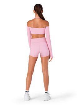 Z55774G Ribbed Bolero Top