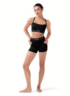 #R90002 Logo Elastic Shorts