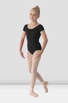 M515C Girls Mirella Classic Short Sleeve Leotard
