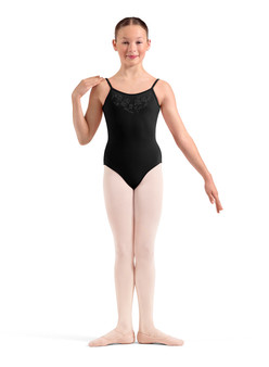 #M70009C Emb Strappy Cami Leotard