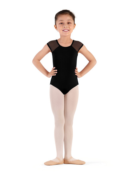 #CL9282 Weave Back Cap Sleeve Leotard